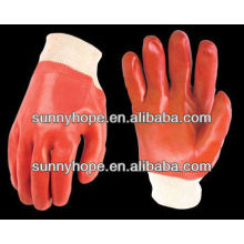 PVC totalmente sumergido proteger los guantes con la muñeca de punto